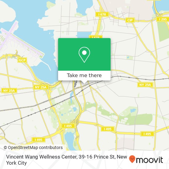 Vincent Wang Wellness Center, 39-16 Prince St map