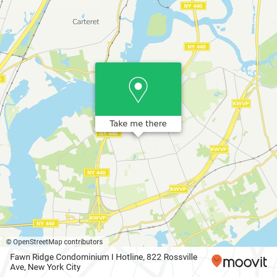 Mapa de Fawn Ridge Condominium I Hotline, 822 Rossville Ave