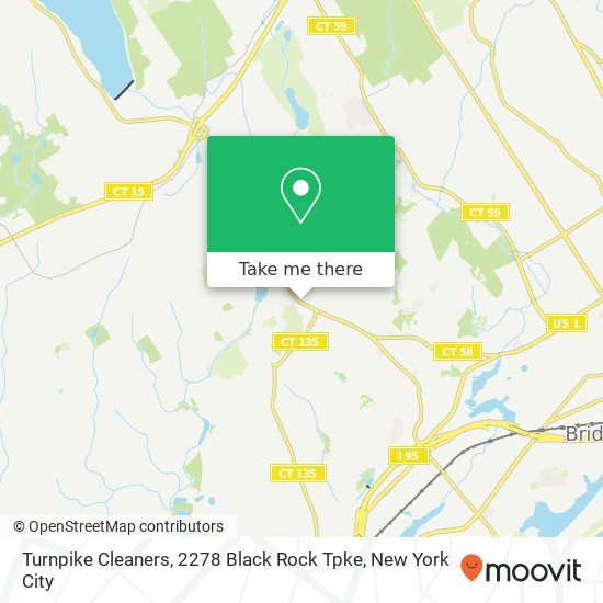 Turnpike Cleaners, 2278 Black Rock Tpke map