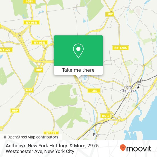 Mapa de Anthony's New York Hotdogs & More, 2975 Westchester Ave
