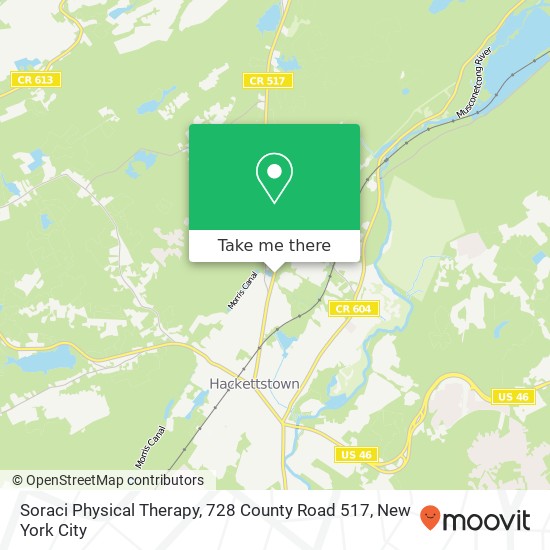 Soraci Physical Therapy, 728 County Road 517 map