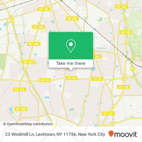 23 Windmill Ln, Levittown, NY 11756 map