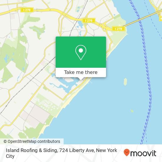 Mapa de Island Roofing & Siding, 724 Liberty Ave