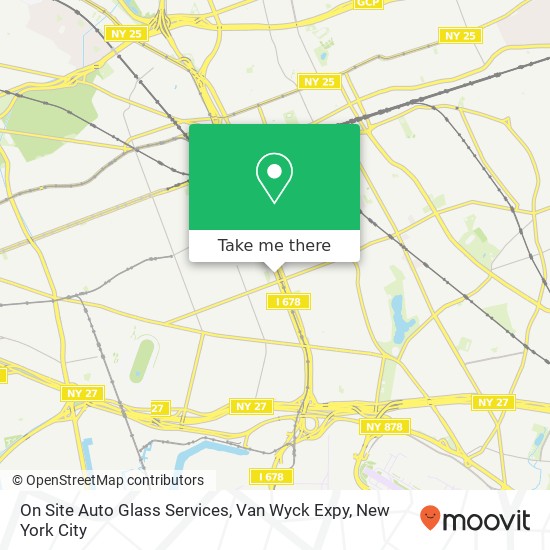 On Site Auto Glass Services, Van Wyck Expy map