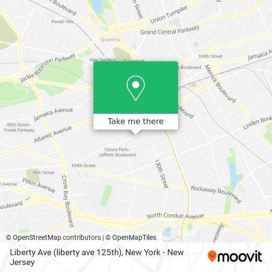 Mapa de Liberty Ave (liberty ave 125th)