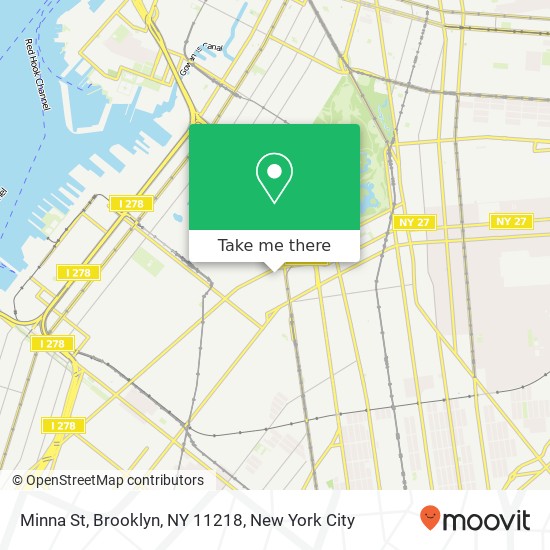 Minna St, Brooklyn, NY 11218 map