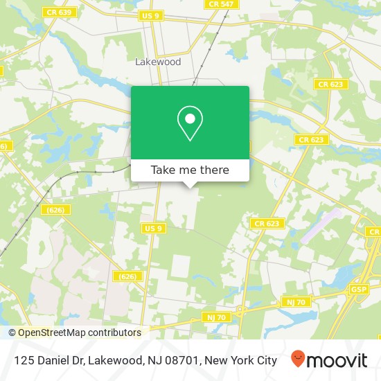 125 Daniel Dr, Lakewood, NJ 08701 map