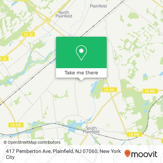 417 Pemberton Ave, Plainfield, NJ 07060 map