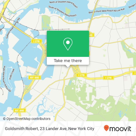 Mapa de Goldsmith Robert, 23 Lander Ave