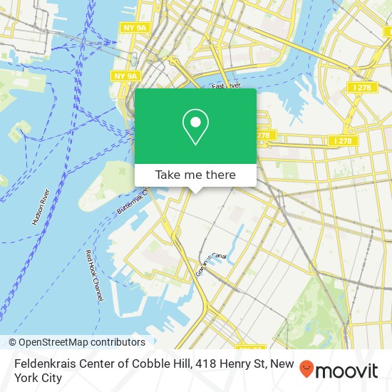 Feldenkrais Center of Cobble Hill, 418 Henry St map