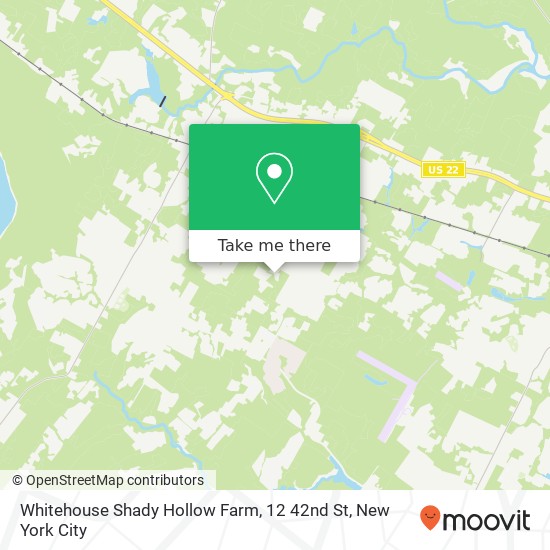 Mapa de Whitehouse Shady Hollow Farm, 12 42nd St