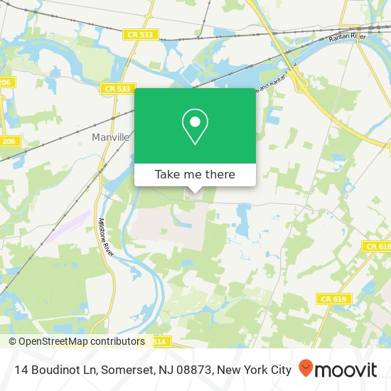 14 Boudinot Ln, Somerset, NJ 08873 map