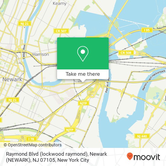 Raymond Blvd (lockwood raymond), Newark (NEWARK), NJ 07105 map