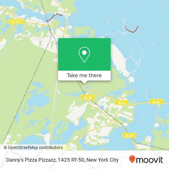 Danny's Pizza Pizzazz, 1425 RT-50 map