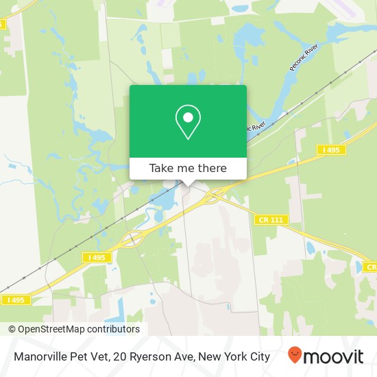Mapa de Manorville Pet Vet, 20 Ryerson Ave