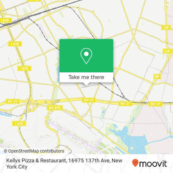 Mapa de Kellys Pizza & Restaurant, 16975 137th Ave