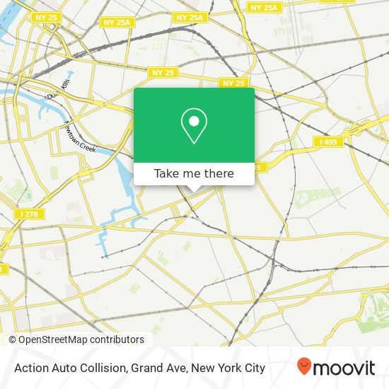 Mapa de Action Auto Collision, Grand Ave