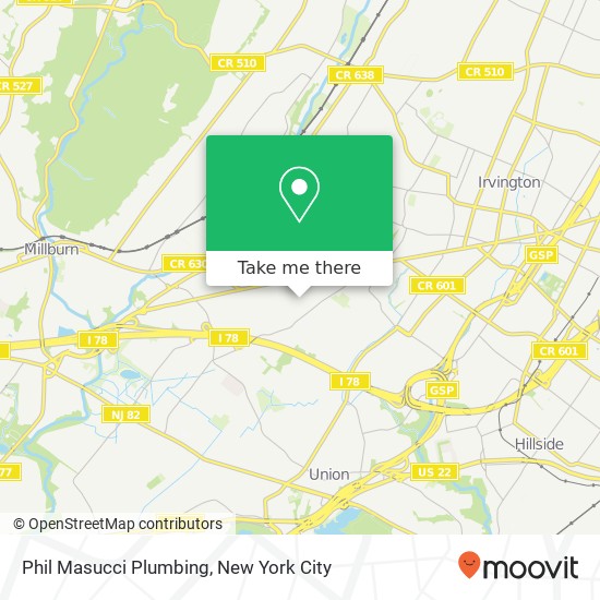 Mapa de Phil Masucci Plumbing