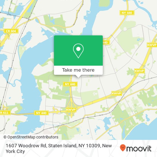 1607 Woodrow Rd, Staten Island, NY 10309 map