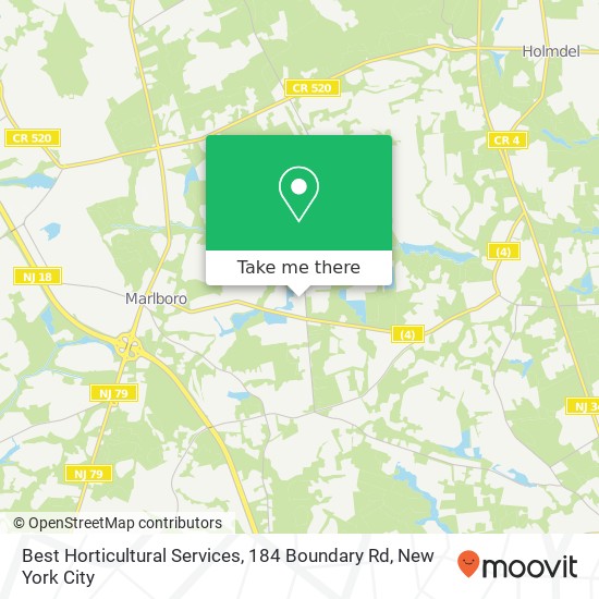 Best Horticultural Services, 184 Boundary Rd map