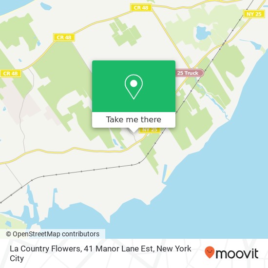 Mapa de La Country Flowers, 41 Manor Lane Est