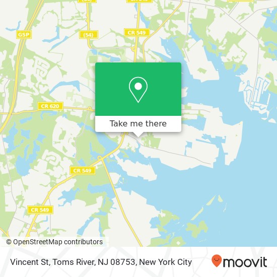 Vincent St, Toms River, NJ 08753 map