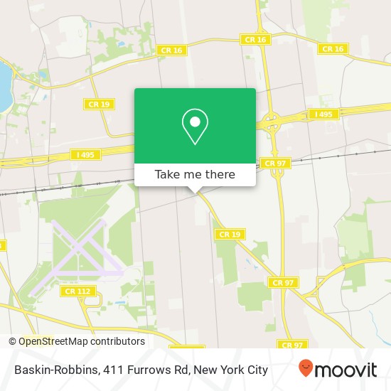 Mapa de Baskin-Robbins, 411 Furrows Rd