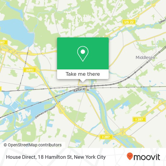 Mapa de House Direct, 18 Hamilton St