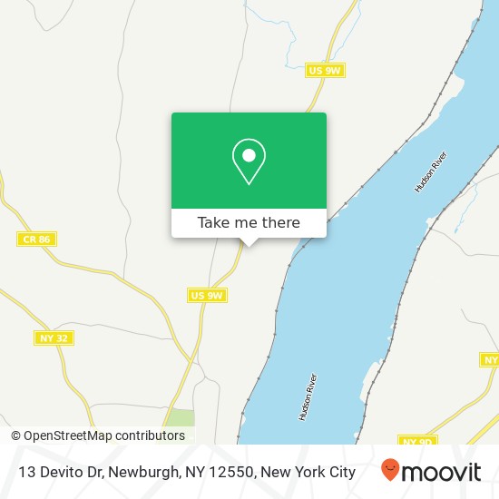 13 Devito Dr, Newburgh, NY 12550 map