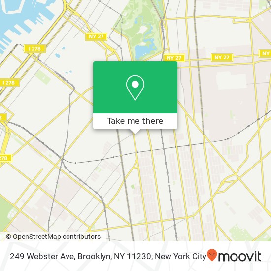 Mapa de 249 Webster Ave, Brooklyn, NY 11230