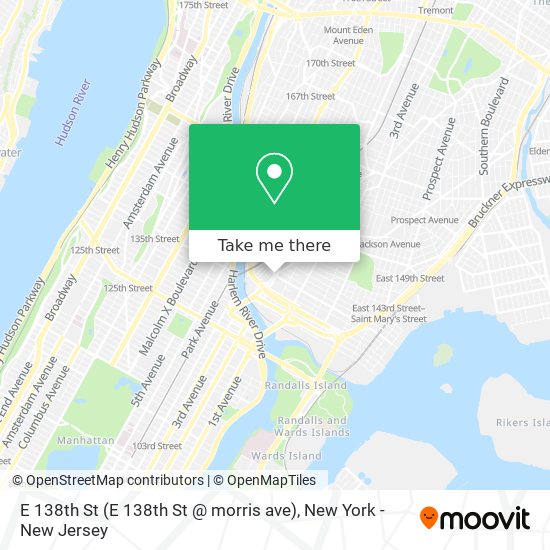 E 138th St (E 138th St @ morris ave) map