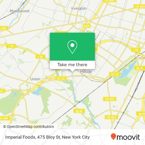Mapa de Imperial Foods, 475 Bloy St