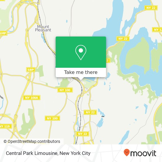 Central Park Limousine map