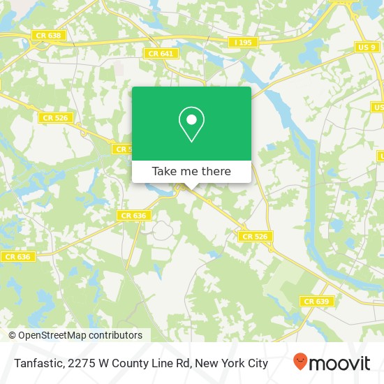 Mapa de Tanfastic, 2275 W County Line Rd