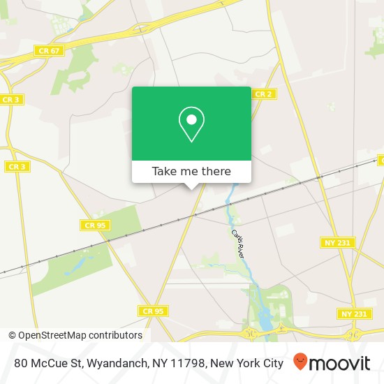 80 McCue St, Wyandanch, NY 11798 map