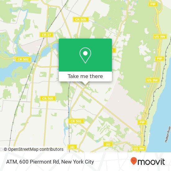 Mapa de ATM, 600 Piermont Rd