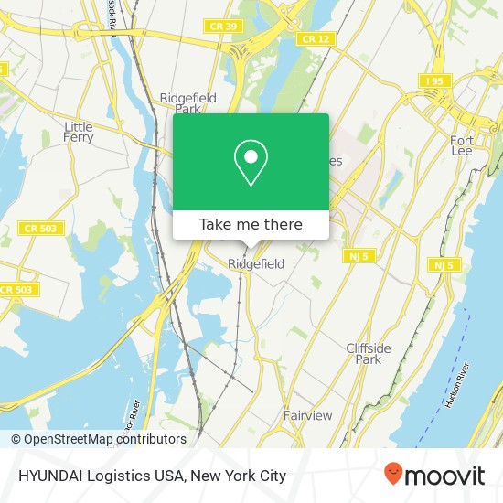 HYUNDAI Logistics USA map