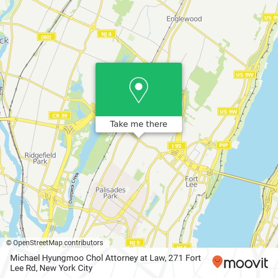 Michael Hyungmoo Chol Attorney at Law, 271 Fort Lee Rd map