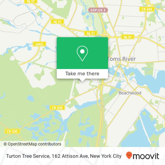 Mapa de Turton Tree Service, 162 Attison Ave