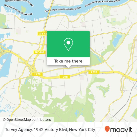 Turvey Agency, 1942 Victory Blvd map