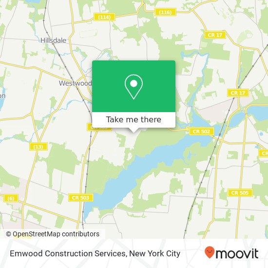 Emwood Construction Services map