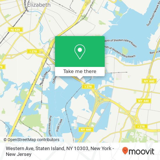 Mapa de Western Ave, Staten Island, NY 10303