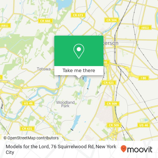 Mapa de Models for the Lord, 76 Squirrelwood Rd