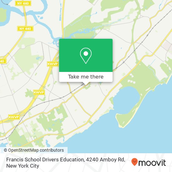 Francis School Drivers Education, 4240 Amboy Rd map
