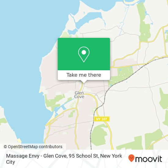 Mapa de Massage Envy - Glen Cove, 95 School St