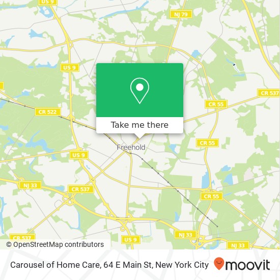 Mapa de Carousel of Home Care, 64 E Main St