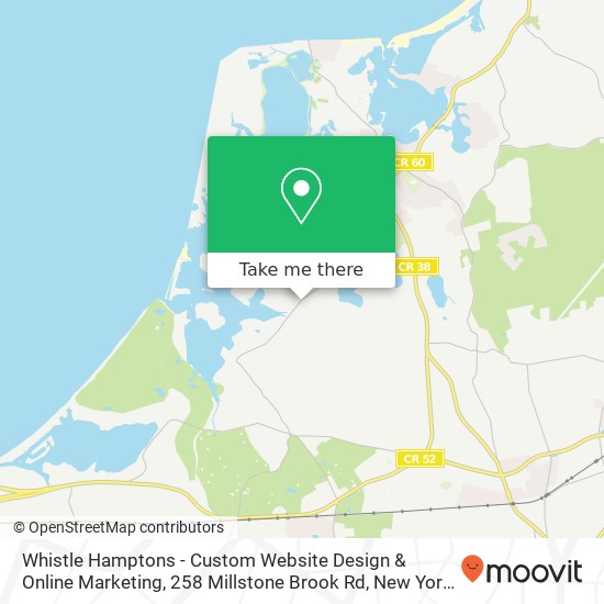 Whistle Hamptons - Custom Website Design & Online Marketing, 258 Millstone Brook Rd map