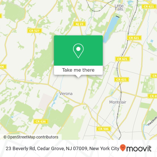 23 Beverly Rd, Cedar Grove, NJ 07009 map