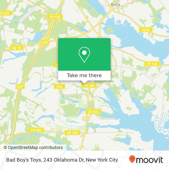 Bad Boy's Toys, 243 Oklahoma Dr map
