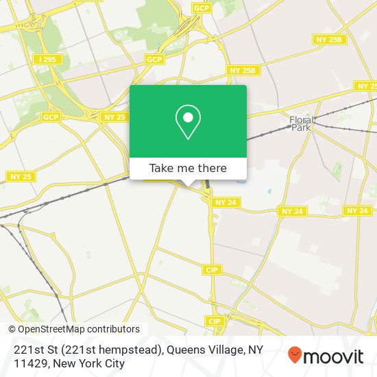 Mapa de 221st St (221st hempstead), Queens Village, NY 11429